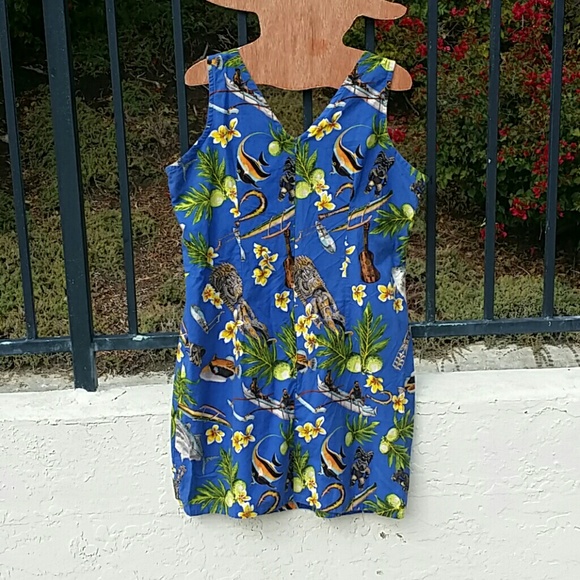 Hawaiian Print Dress - Picture 3 of 6